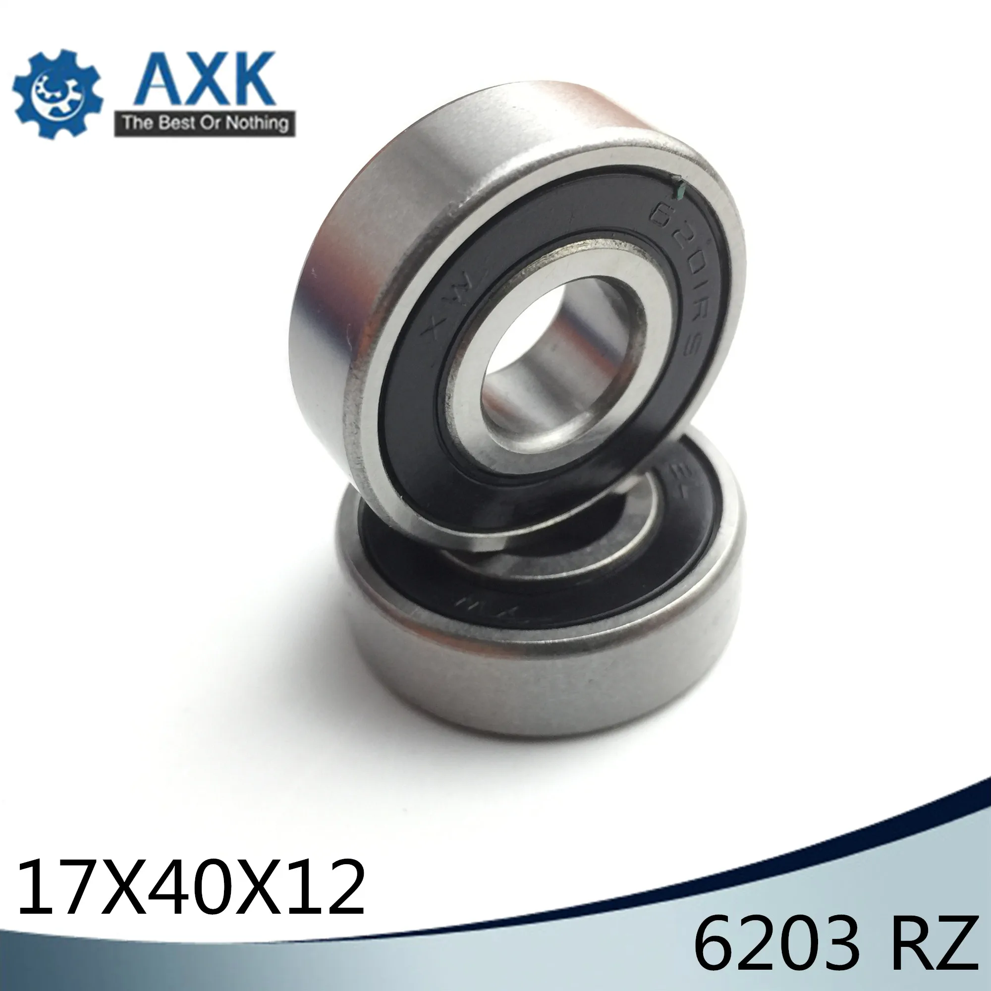 6203RZ Bearing 17*40*12 mm ABEC-3 ( 4 PCS ) Mute High Speed For Motorcycles 6203 RS 2RZ Ball Bearings 6203RS 2RS With Nylon Cage