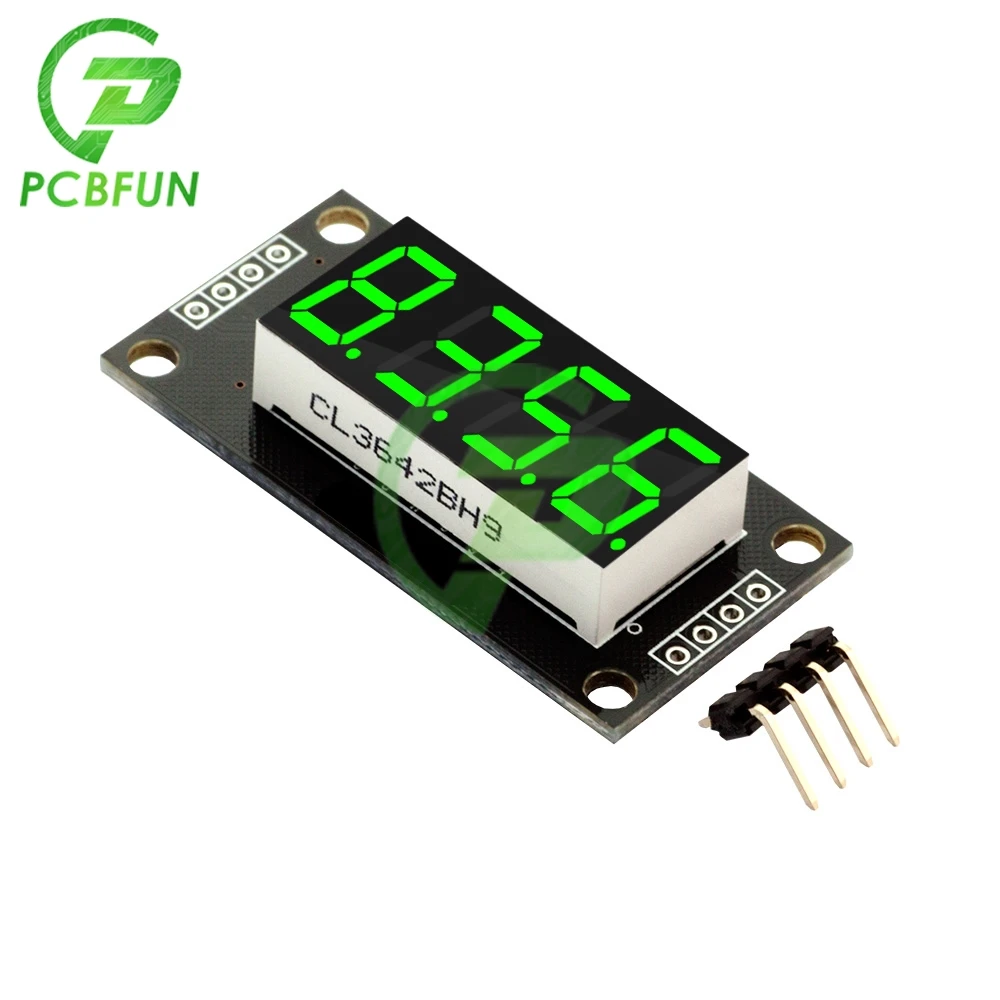 0.36 inch 4 Digit 7 Segments Digital Tube TM1637 Display Module White Blue Green Yellow Red Led Display Module Board for Arduino display module led display