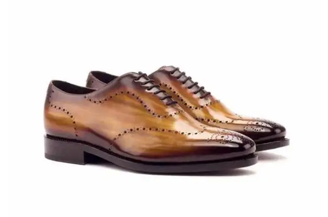 

Men Leather Shoes Lace Up Casual Shoes Dress Shoes Brogue Shoes Spring Ankle Boots Vintage Classic Male Casual F37
