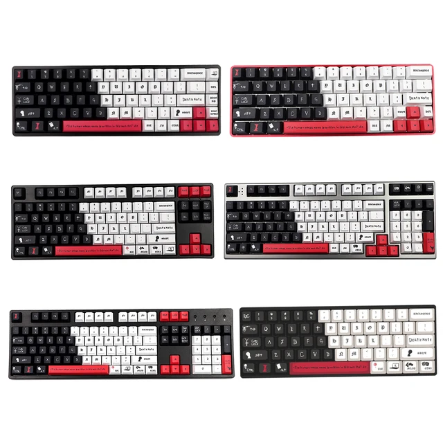 染料subb pbtキーキャップ桜プロファイルgmkデスノートキーキャップmx 