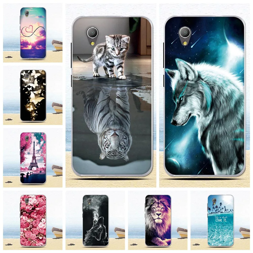 

Phone Case For Alcatel 5033D Case Soft Silicone Cute Cartoon Animal Cat Mobile Cover Case For Alcatel 1 5033D 5033A 5033Y 5"