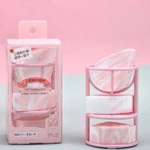 3 шт порошок Косметическая пуховка держатель спонжа набор полиуретановая Капля воды Алмазная скошенная форма Порошок слоеное