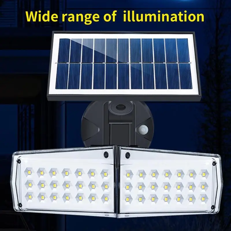 42 LED Outdoor Wall Light Waterproof Infrared PIR Motion Sensor Human Body Induction Solar Lamp