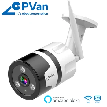 

CPVan IP Camera Alexa Camera HD 1080P Bullet Camera Two-way Audio Waterproof Night Vision WiFi видеонаблюдение Surveillance