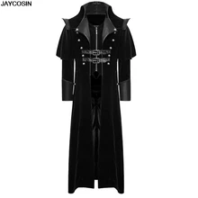 Куртка для косплея, мужское готическое платье, пальто стимпанк, пальто на пуговицах, кружевной корсет, Униформа, костюм, пиджак-фрак вечерние пиджаки