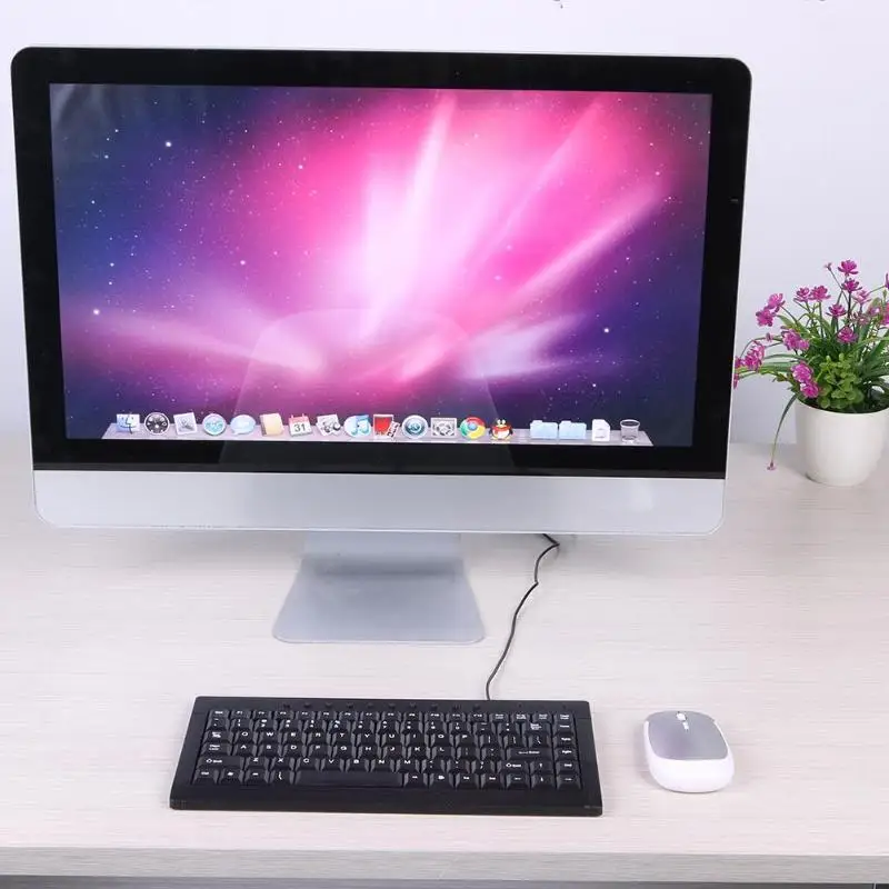 VODOOL клавиатура умелое производство L-100 проводная USB Мини тонкая Бесшумная Клавиатура для ПК компьютер ноутбук