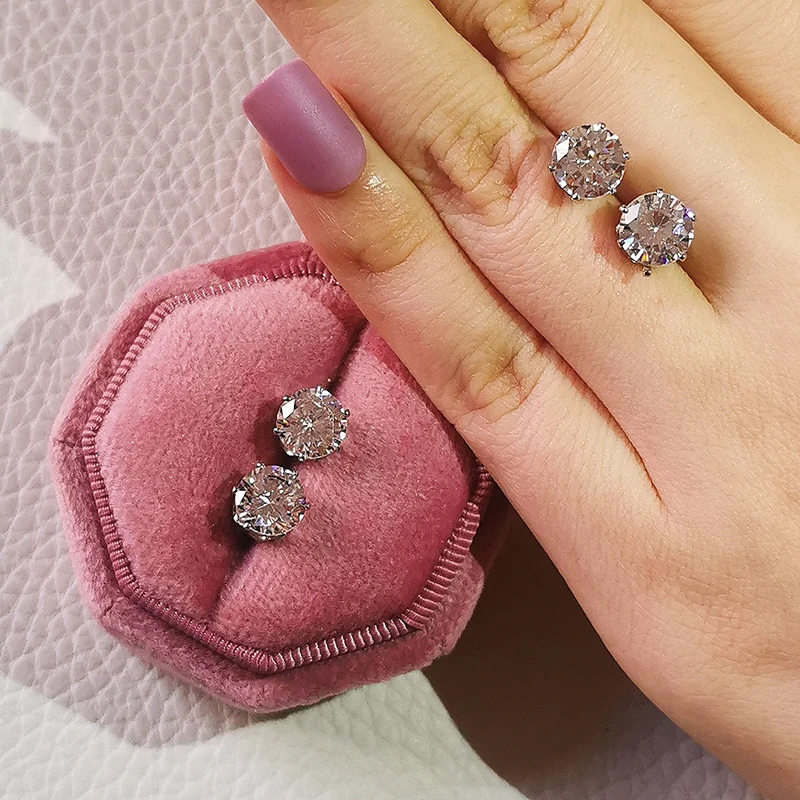 2022 Fashion Trendy Butterfly Silver Color Korean Stud Earring for Women Wedding Cute Gothic Drop Earing Party Gift Wholesale Z5