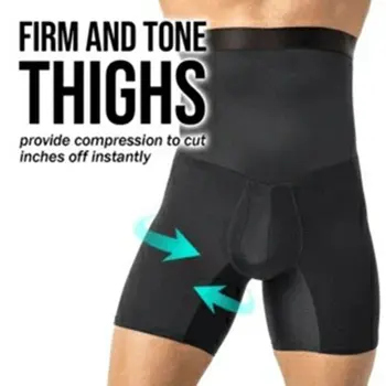 

New High Waist Bodysuit Shaper Pants Slimming Compression Double Layers Quick Dry Body Shaper Stomach Abdomen Girdle Underwear