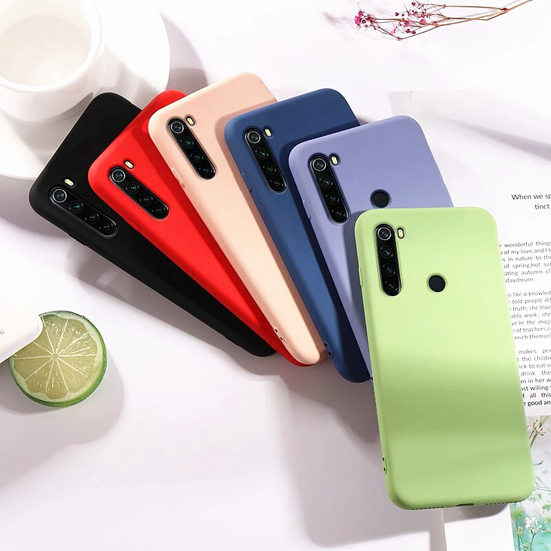 Чехол для Xiaomi Redmi Note 8T резиновый противоударный чехол из жидкого силикона 8 Pro |