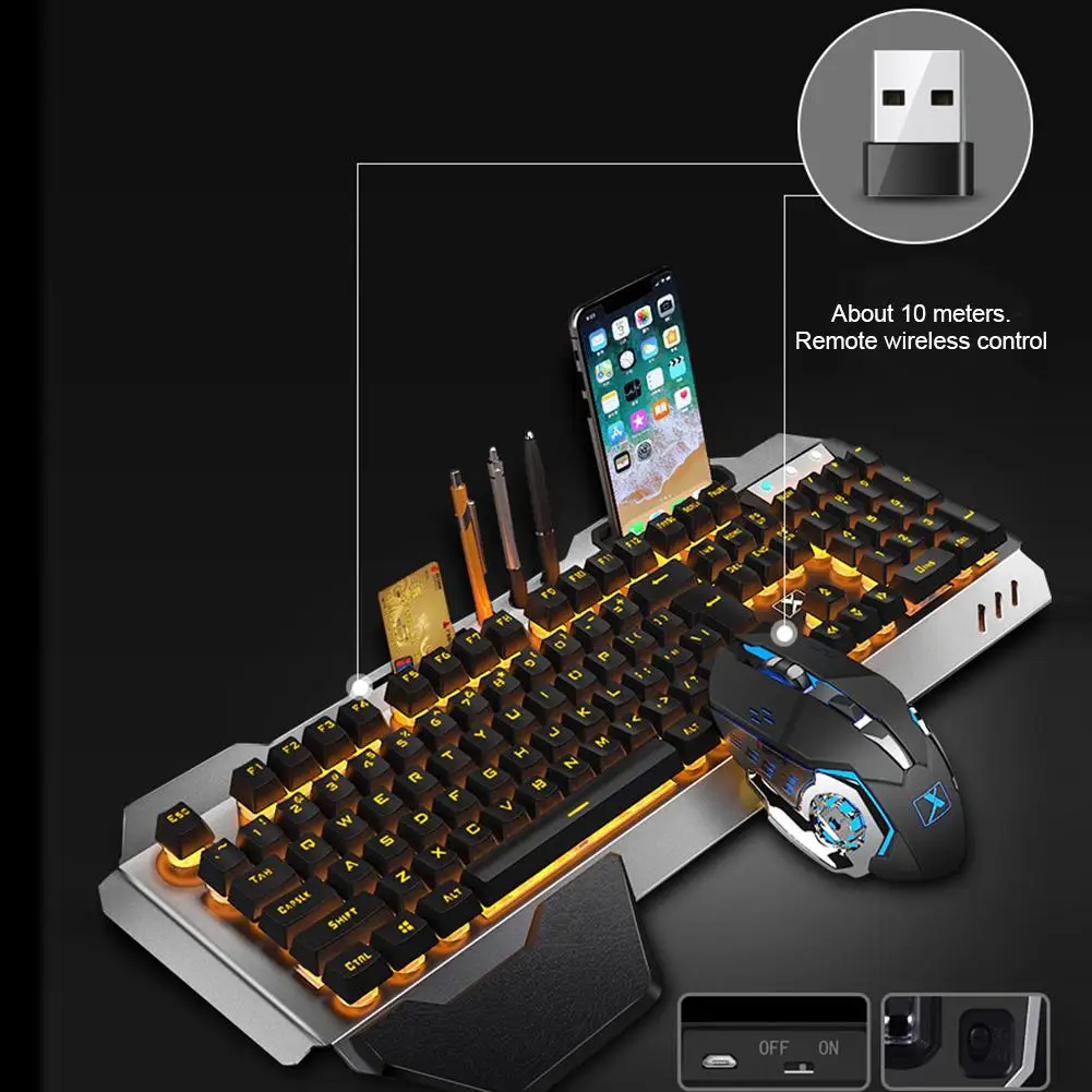 Прочная клавиатура мышь Combos Classic Delicate K680 2 4G Беспроводная перезаряжаемая 26