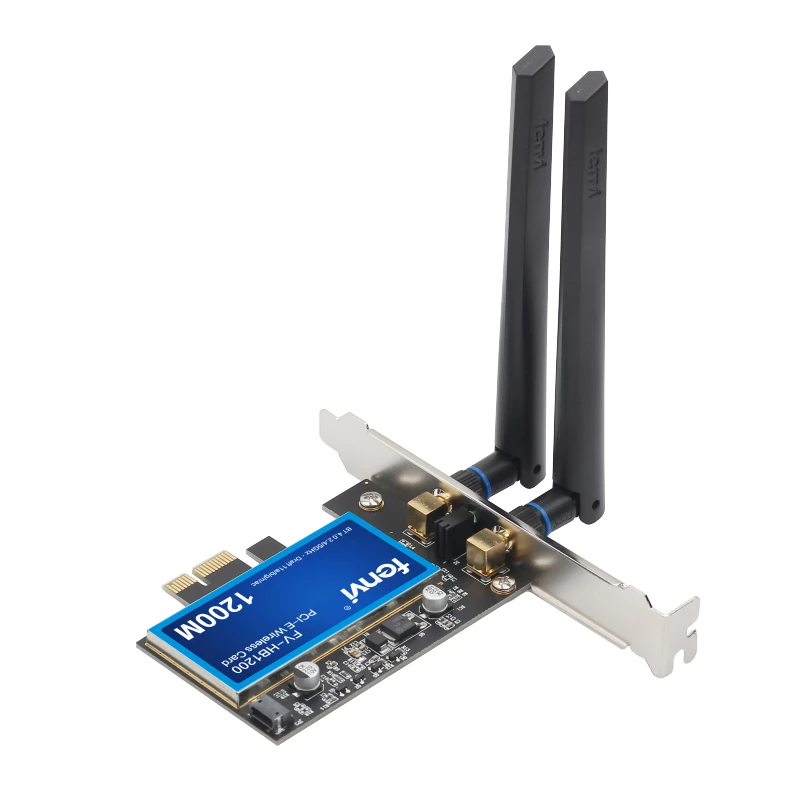 Белый 1200 Мбит/с Broadcom BCM94360CS2 Настольный PCI беспроводной адаптер WLAN Wi-Fi карта с BT4.0 802.11ac 2,4 г/5 ГГц для Hackintosh рабочего стола - Цвет: Белый
