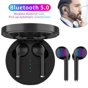 

Erilles Bluetooth 5.0 Earphones Waterprooof Wireless TWS Mini Earbuds With Mic Charging Box 4H Sport Headset For Smart Phone