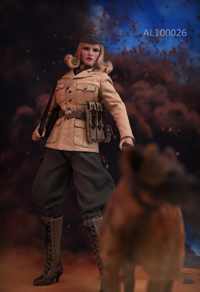 1/6 Коллекционная североафриканская Женская Solider officer AL100026 полный комплект экшн фигура головы тело одежда оружие Модель