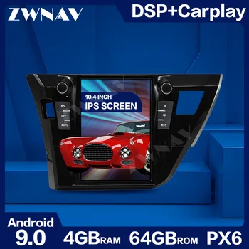 

PX6 4+64G Tesla Style Big Screen Android 9.0 Car Multimedia Player For Toyota Corolla 2014-2016 GPS Audio Radio stereo head unit