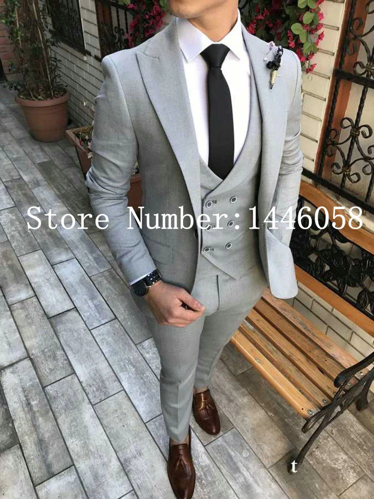 best gray wedding tuxedo