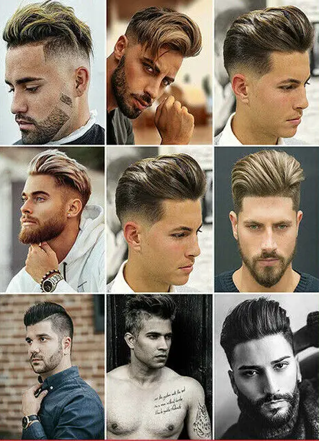 Lot Style Choose Mens Hairstyle Poster Hair Salon Barber Hairdresser Trends  Art Print Silk Poster Home Wall Decor - Painting & Calligraphy - AliExpress