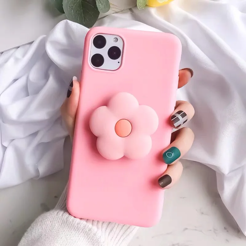 Милый 3D цветок облака силиконовый держатель чехол для телефона для HUAWEI P10 Plus P20 P20lite P20pro P30 Lite P30 Pro Чехол