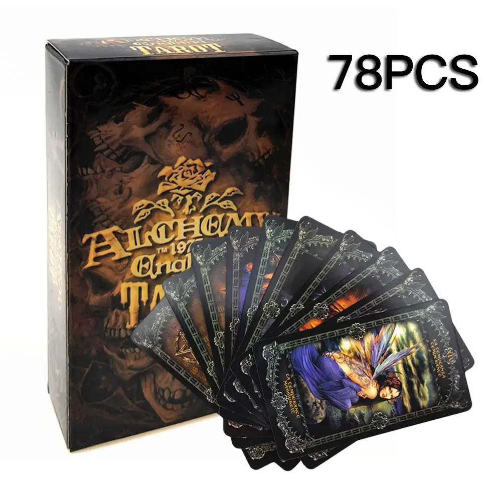 

78PCS Party And Household Use Tarot Cards Deck Fantasy Gothic Tarot Cards For Alchemy 1977 England