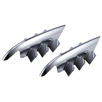 

Motorcycle Chrome Shark Gills Fairing Accents Water Tank Side Cover for Honda Goldwing GL1800 GL 1800 2001-2010