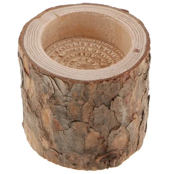 

20Pcs Raw Tree Stump Candle Holder Tealight Holder Stand for Wedding Party Decoration