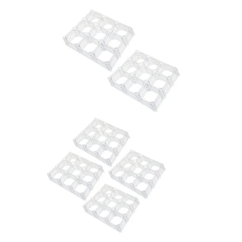 

30 Pcs Balloon Wall Grid Latex Balloon Molding Accessories Plastic Balloon Fence-10 Pcs 4 & 9-Grade & 20 Pcs 9-Grid