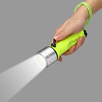 

Professional LED Torch Diving Flashlight Underwater Scuba Lamp With Aluminum Alloy Light Head Flash Light Torch