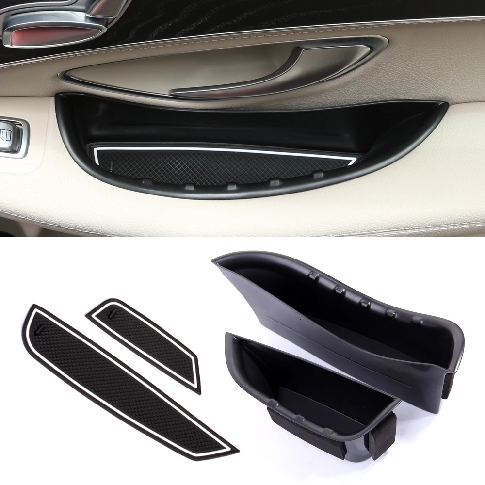 Accessories Storage Front Door Fit for Benz CLA GLA Class 14-18 2Pcs Box Holder