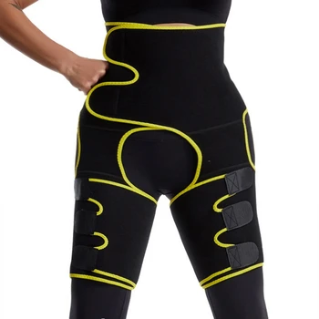 

KANCOOL 2020 Women High Waist Thigh Trimmer Neoprene Sweat Shapewear Slimming Leg Shaper Adjustable Waist Trainer Slimming Belt