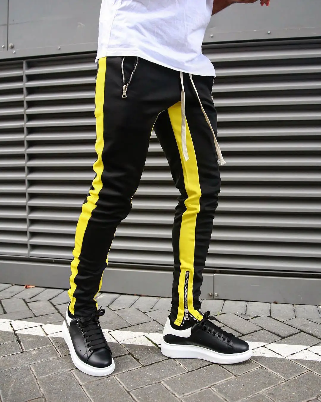 Mens Joggers Casual Pants Fitness Men Sportswear Tracksuit Bottoms Skinny Sweatpants Trousers Black Gyms Jogger Track Pants