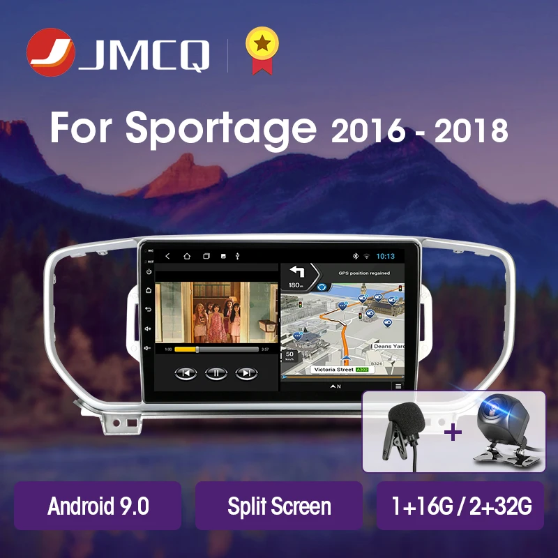 Автомагнитола JMCQ T3L для KIA Sportage 4 2016 2018 мультимедийный видеоплеер с GPS навигацией