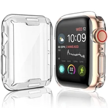 Защитный силиконовый чехол для iWatch Apple Watch Series 6 5 4 3 2 1 SE 38 40 42 44 мм 40 мм 42 мм 38 мм 44 мм защита экрана Защитный силиконовый чехол для iWatch Apple Watch Series 6 5 4 3 2 1 SE 38 40 42 44 мм 40 мм 42 мм 38 мм 44 мм защита экрана