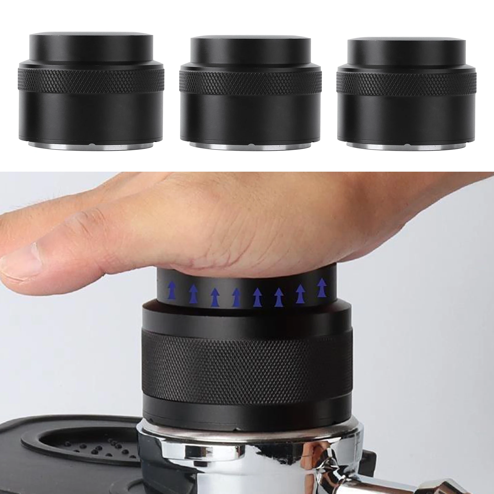 51/53/58mm 304 Stainless Steel Coffee Powder Espresso Tamper Press Hammer Coffee Distribution Tool Barista Maker