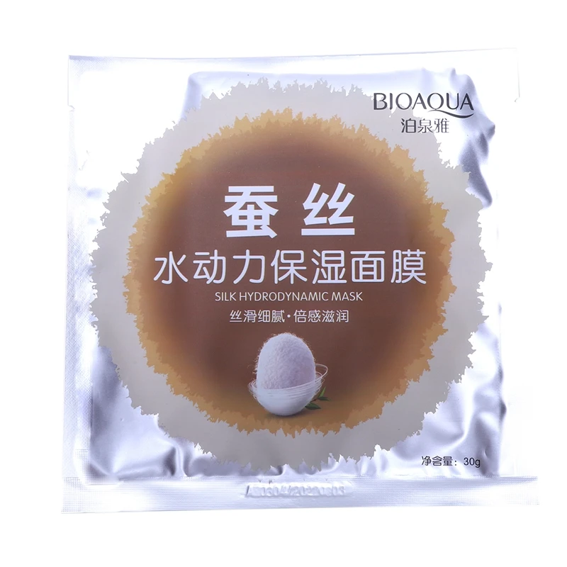 Bioaqua10Pcs Шелковая Маска увлажняющая усадка пор контроль масла отбеливающая маска для лица увлажняющая уход за кожей лица
