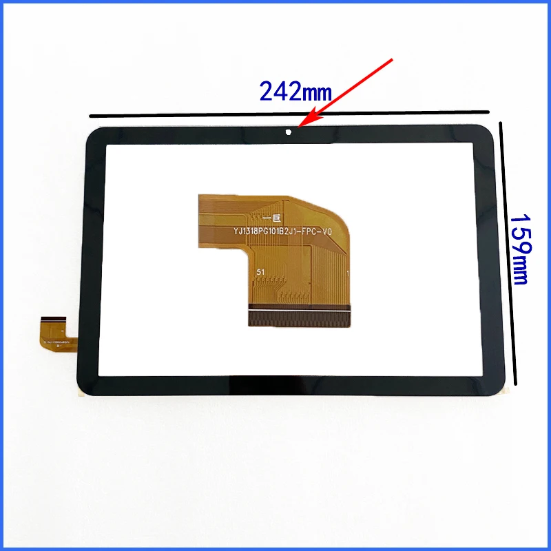 10 1 дюймовый сенсорный экран P/N YJ1318PG101B2J1-FPC-V0 планшетный ПК сенсорная панель