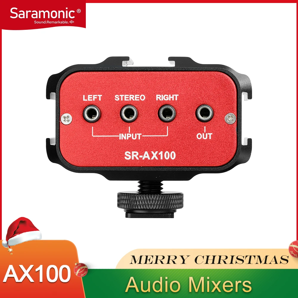 Saramonic SR AX100 Универсальный микрофонный аудио адаптер микшер с стерео и двойными