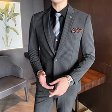 OIMG traje de autocultivo para hombre, ropa formal profesional, informal, de negocios, para novio, vestido de boda, traje pequeño, guapo