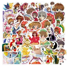 

10/50Pcs Card Captor Sakura Kinomotosakura Toy Stickers Creative Suitcase for Laptop Luggage Waterproof Accessories Sticker