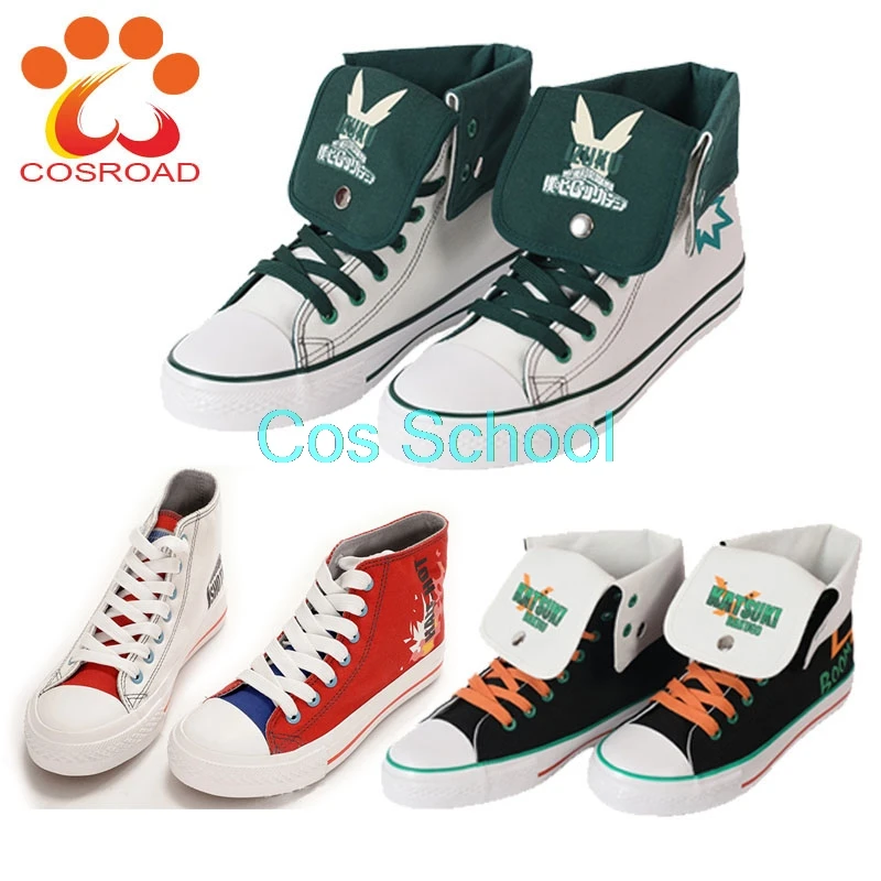 marrón Hacer artículo Cosroad zapatos de Cosplay Boku no Hero Academia, zapatillas informales  Bakugou Katsuki Todoroki Shoto Midoriya Izuku My Hero Academia|zapatos| -  AliExpress