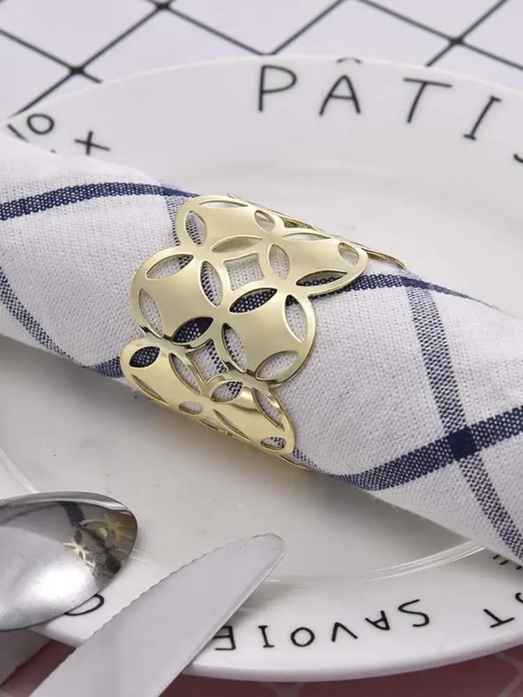 Home Serviette Rings Napkin Holder West Dinner Towel Napkin Ring Party Decoration Table Decorations Wedding Dinner Party DIY Dec