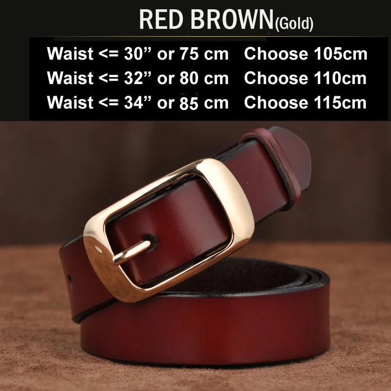 N17062GRBrown Новые дизайнерские модные женские ремни из натуральной кожи брендовые ремни женский пояс с пряжкой необычные винтажные ремни для джинсов - Цвет: N17062GRBrown