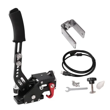 

14Bit PC SIM USB Handbrake with Fixture for Racing Games Black Professional