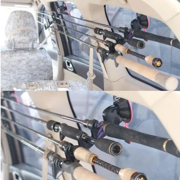 

Portable Fishing Rod Holder Fly Fishing Vehicle Rod Holder/Straps Fishing Pole Rack Bracket With Suction Cup Fishing Accessories