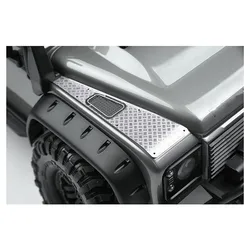 Stainless Steel Hood Skid Plate Set for Traxxas TRX4 Land Rover Defender W016 RC Model Car Upgrade Parts Toy Accessories