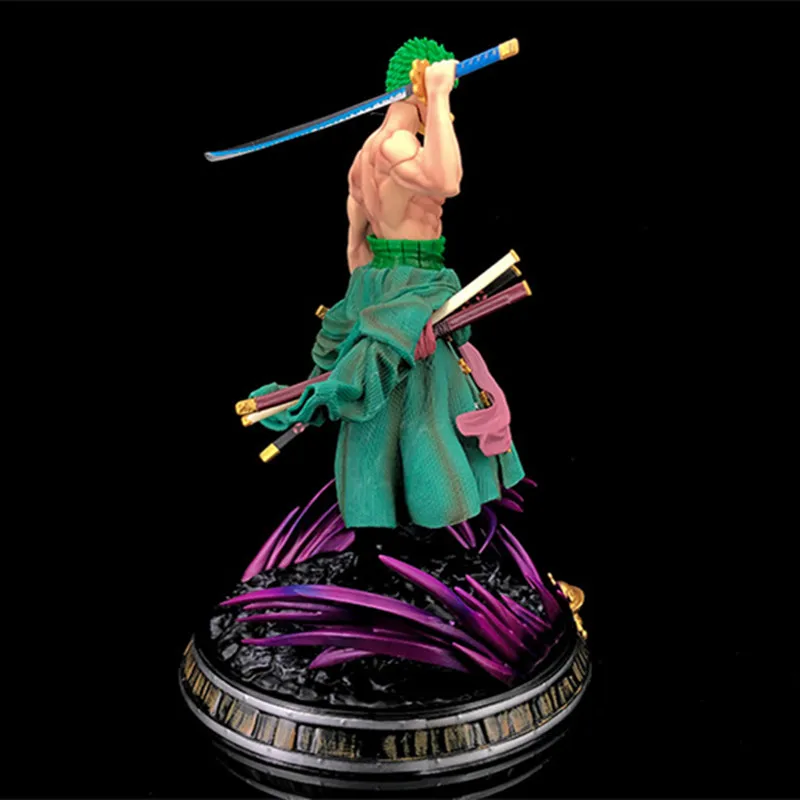 18cm One Piece Gk Roronoa Zoro Action Figure Interchangeable Head