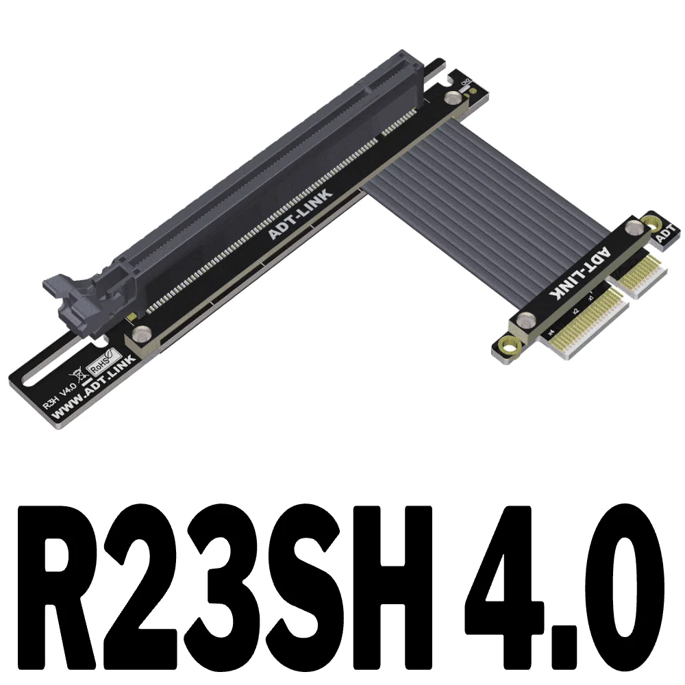 고속 GEN 4.0 PCI-E X4 연장 케이블 16x 4x PCIe 전송 라인 조종 가능 1U 안정적인 데이터 전송을 위한 맞춤형 길이