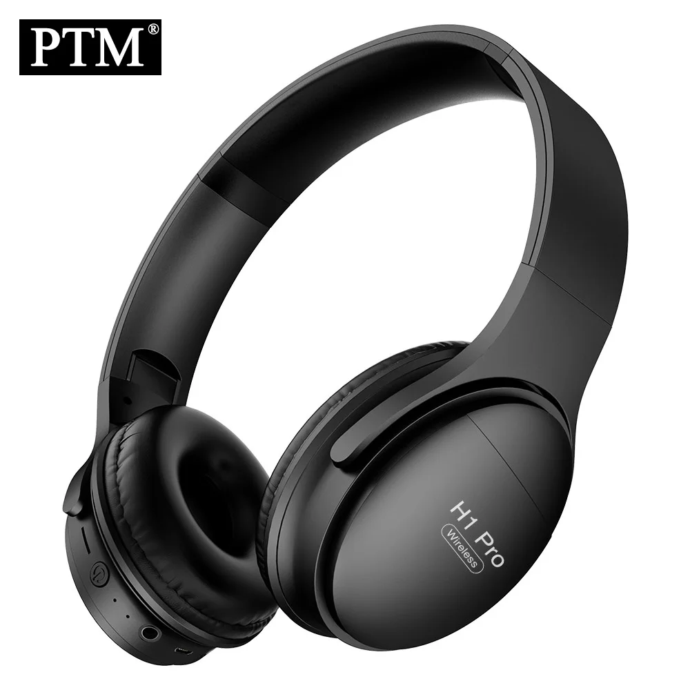 PTM H1 Bluetooth наушники Беспроводная гарнитура складные Накладные с шумоподавлением
