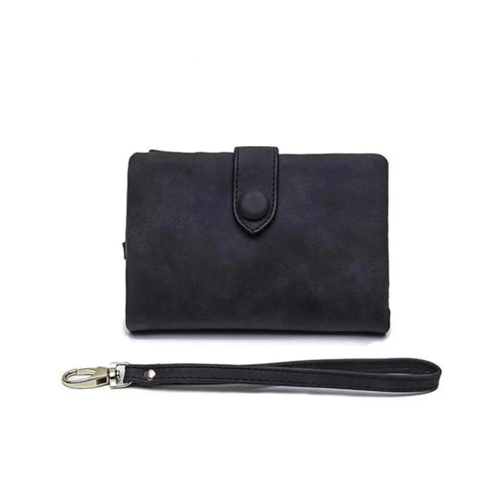 

Hot Korean Version Simple Fashion Coin Purse Matte Zipper Wallet Multi-Function Ladies Short Carry Wallet