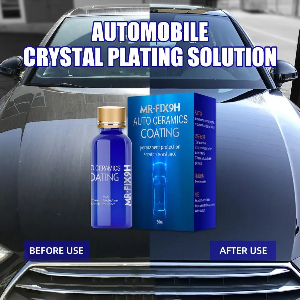 30/50ml Car Liquid Ceramic Coat Glossy Scratches Remover Paint Care Auto Super Hydrophobic Glass Coating Polish for Vehicle |