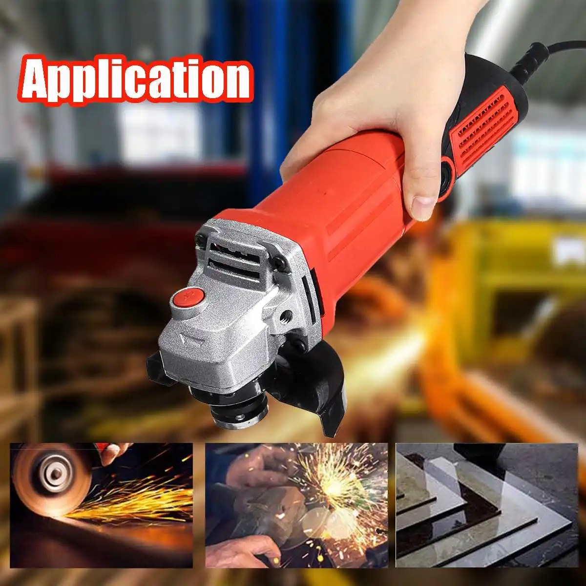 

Lightweight, convenient and efficient electric angle grinder polishing machine grinding machine cutting tool 1600W 220V