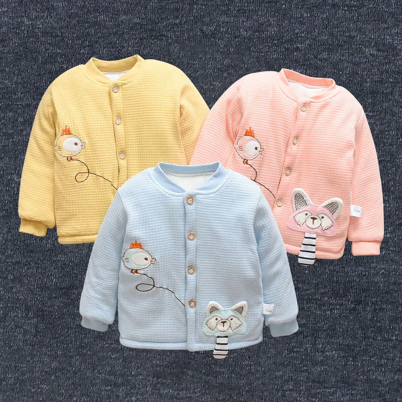 

Men And Women Child Autumn And Winter Cotton-padded Clothes plus Thick Cotton Pure Cotton Cute Cartoon Open Front Cotton Top